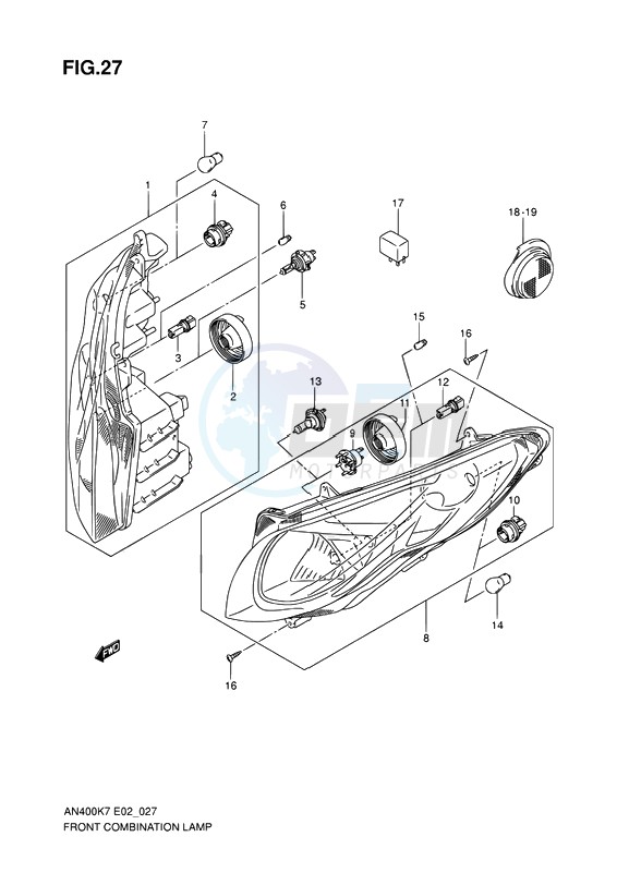 FRONT COMBINATION LAMP image