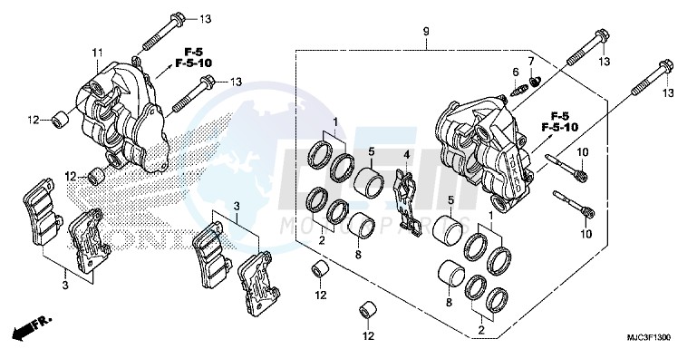 FRONT BRAKE CALIPER image