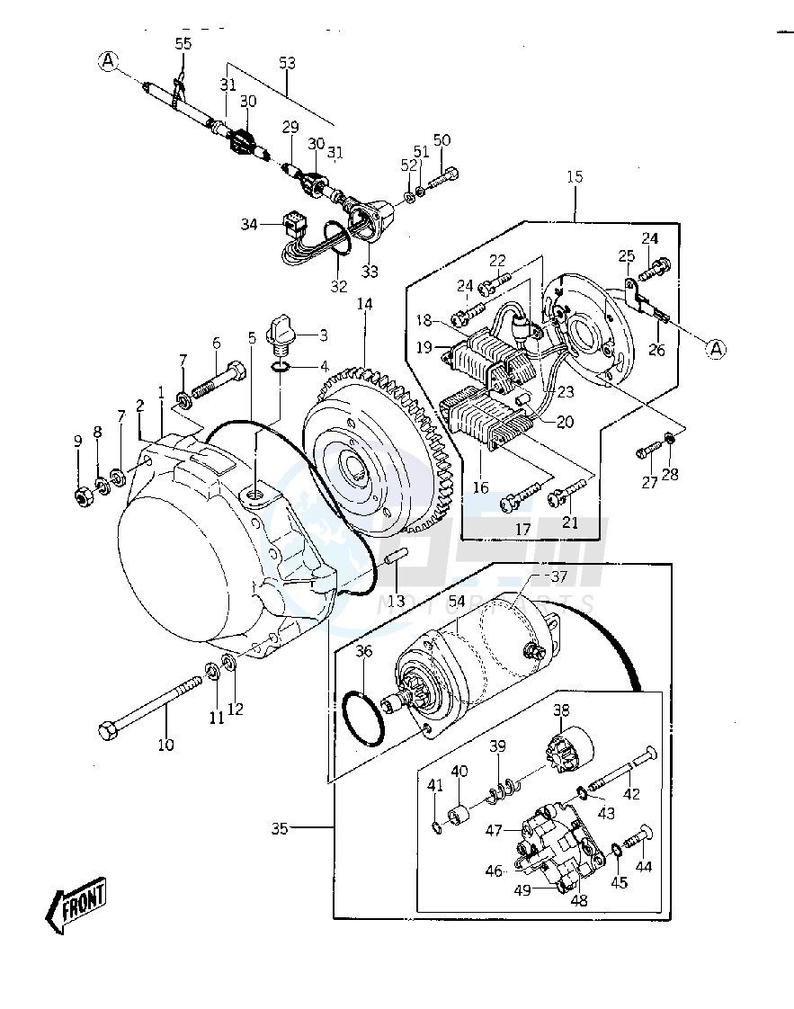GENERATOR_STARTER MOTOR -- 77-78 A1_A1A_A2- - blueprint