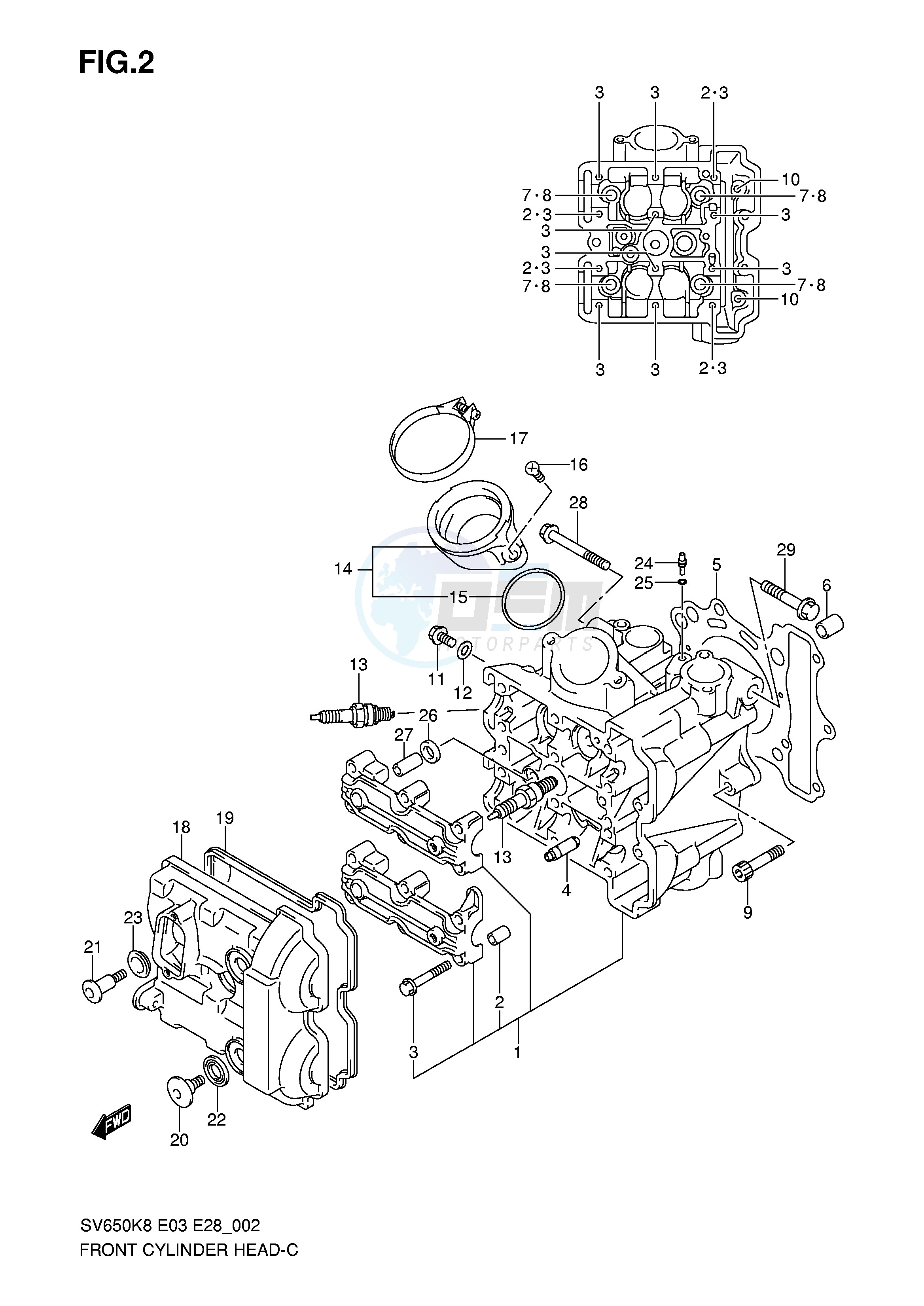 FRONT CYLINDER HEAD image