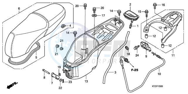 SEAT/LUGGAGE BOX blueprint