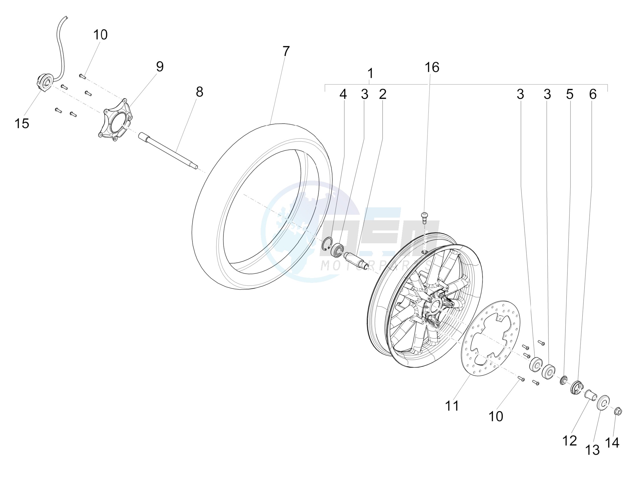 Front wheel image