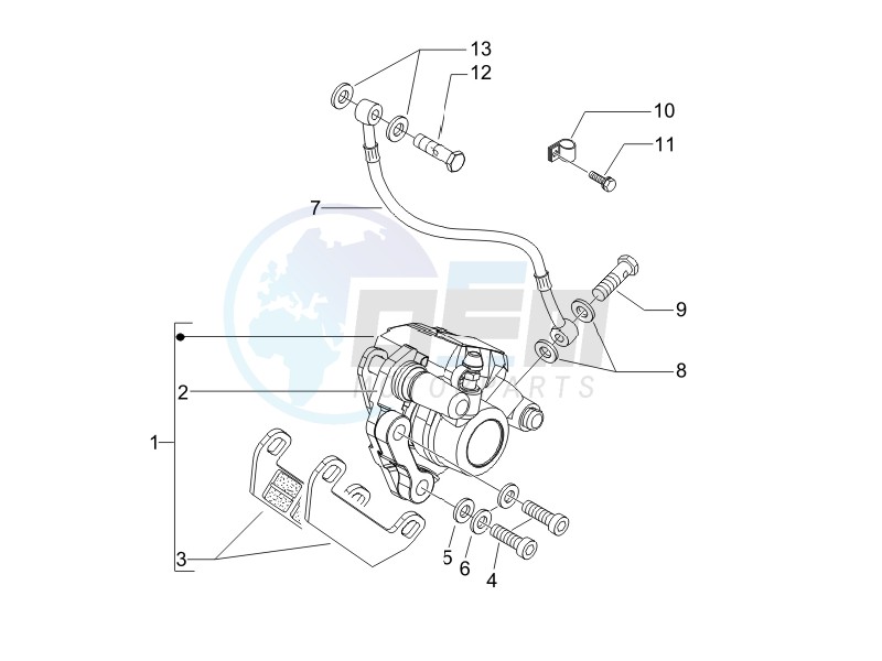 Brakes pipes - Calipers image