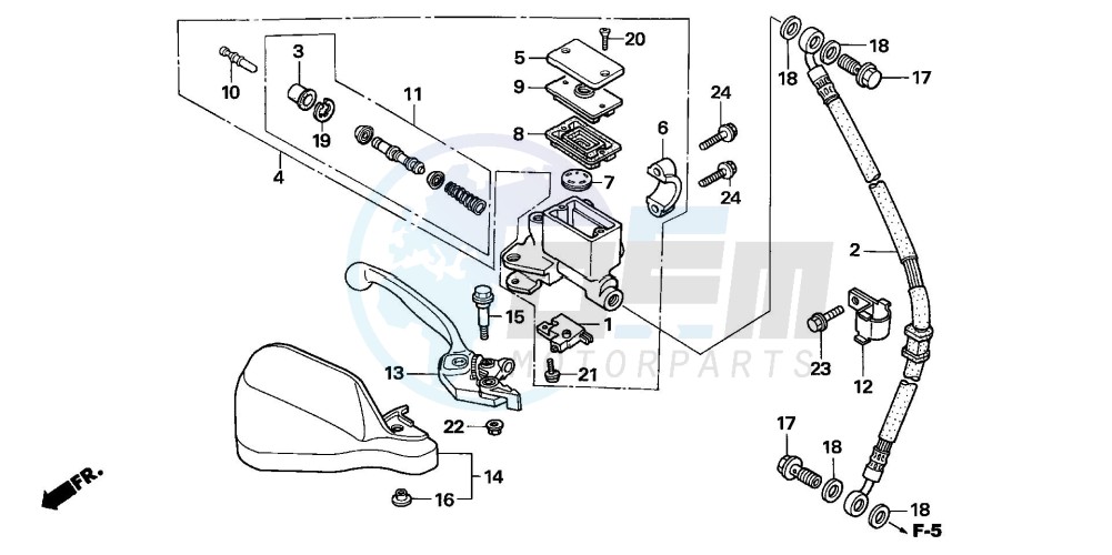 FR. BRAKE MASTER CYLINDER (XL1000V) image