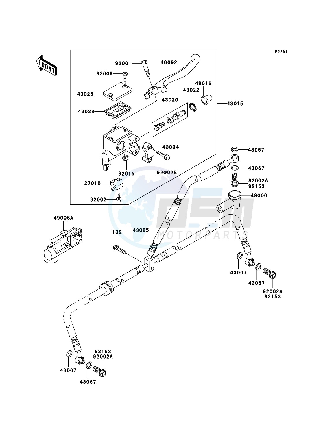 Front Master Cylinder blueprint