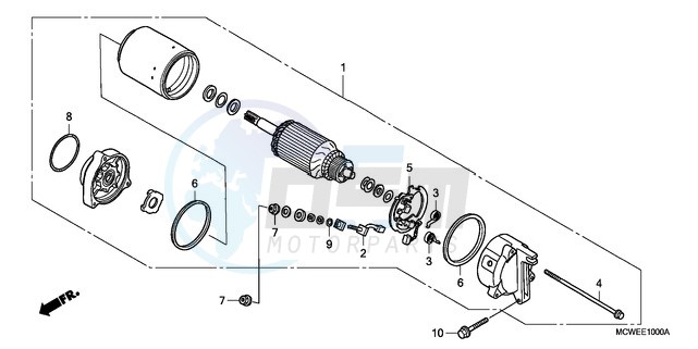 STARTING MOTOR image