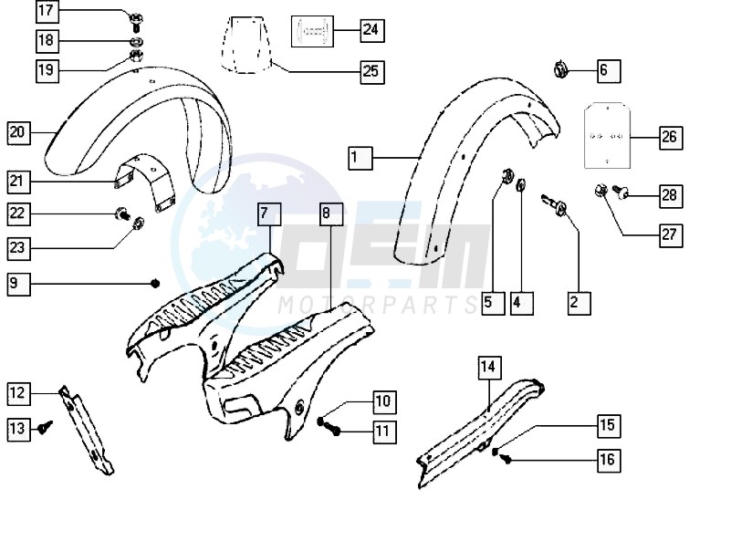 Mudguards-shields blueprint