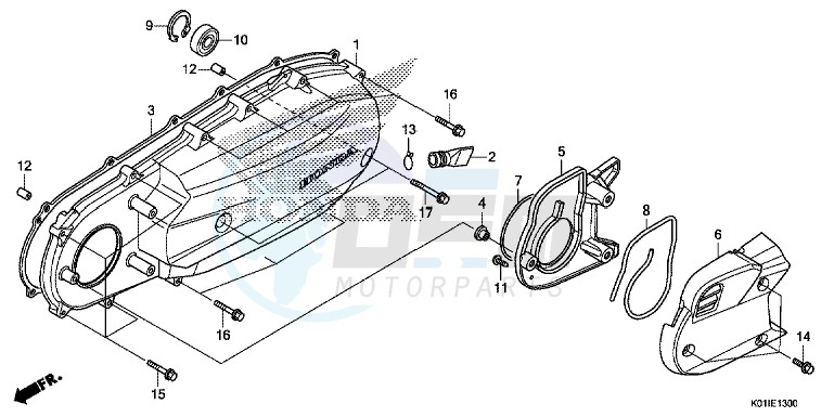 LEFT SIDE COVER blueprint