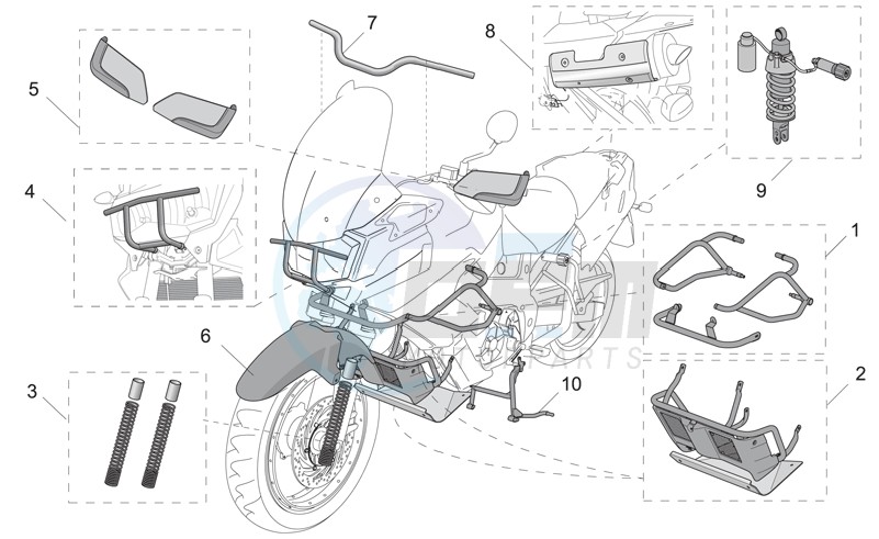 Acc. - Cyclistic components blueprint