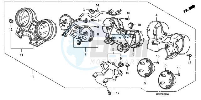 METER (CB1300/CB1300A) image