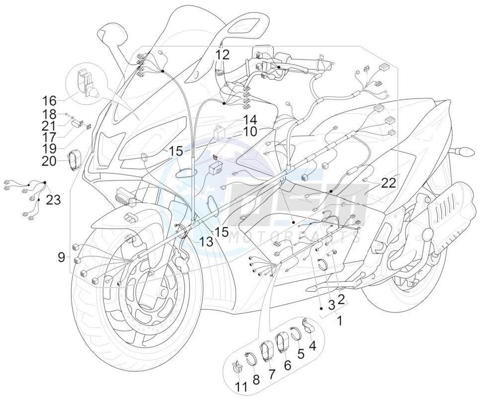 Main cable harness blueprint