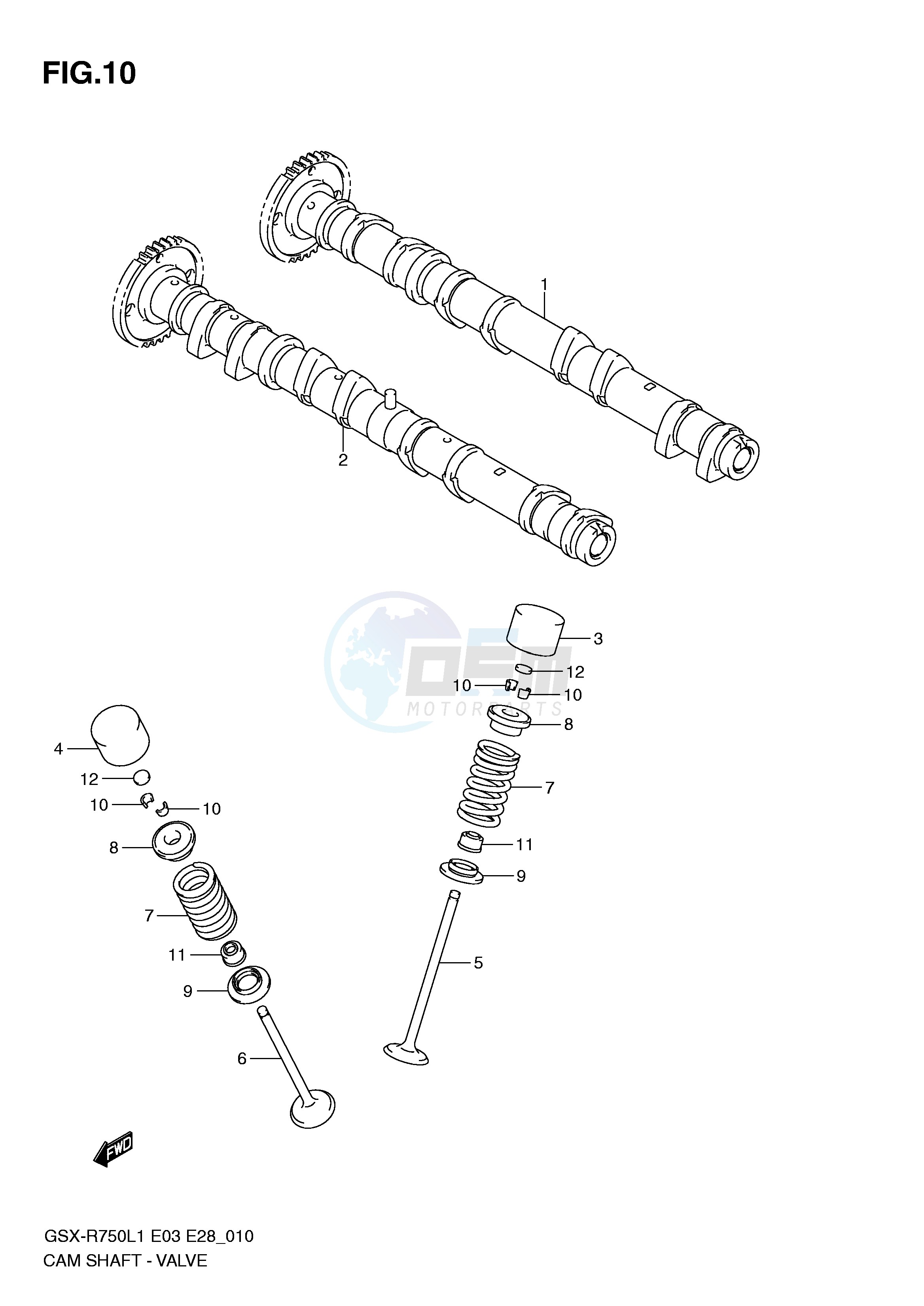 CAM SHAFT - VALVE image