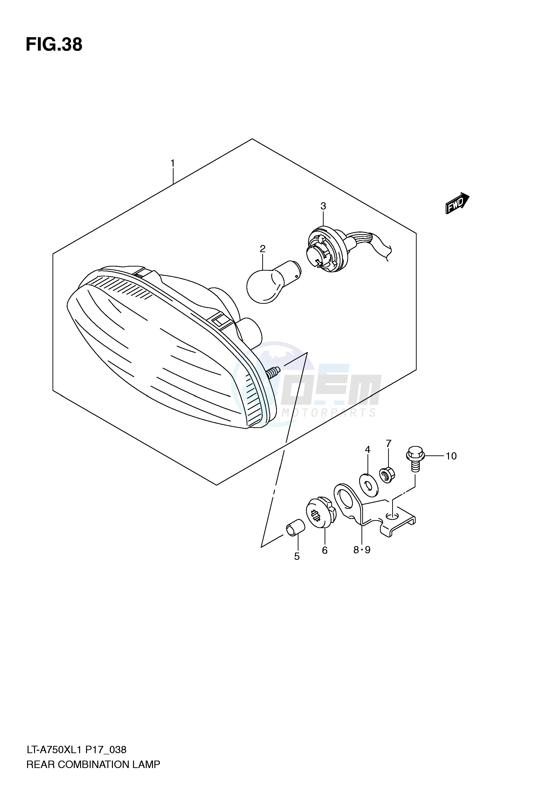 REAR COMBINATION LAMP (LT-A750XL1 P24) image