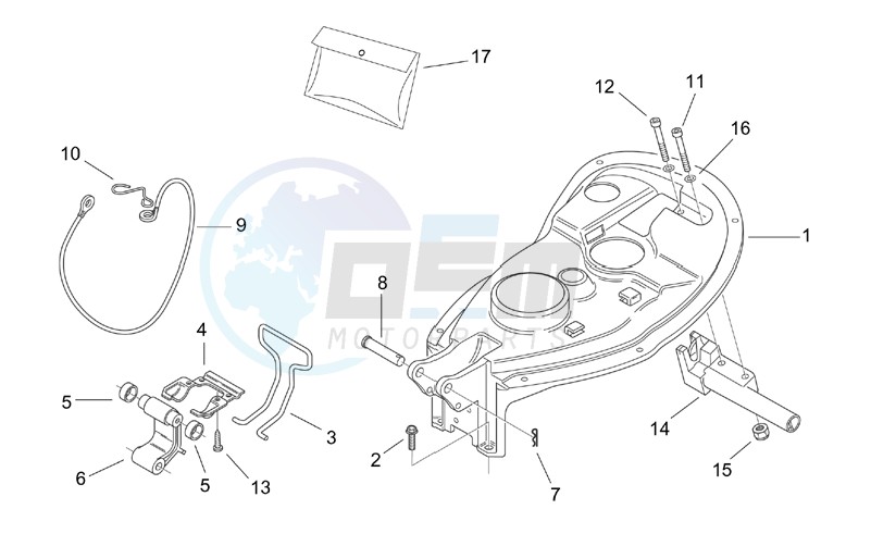 Rear body II - Seat components blueprint