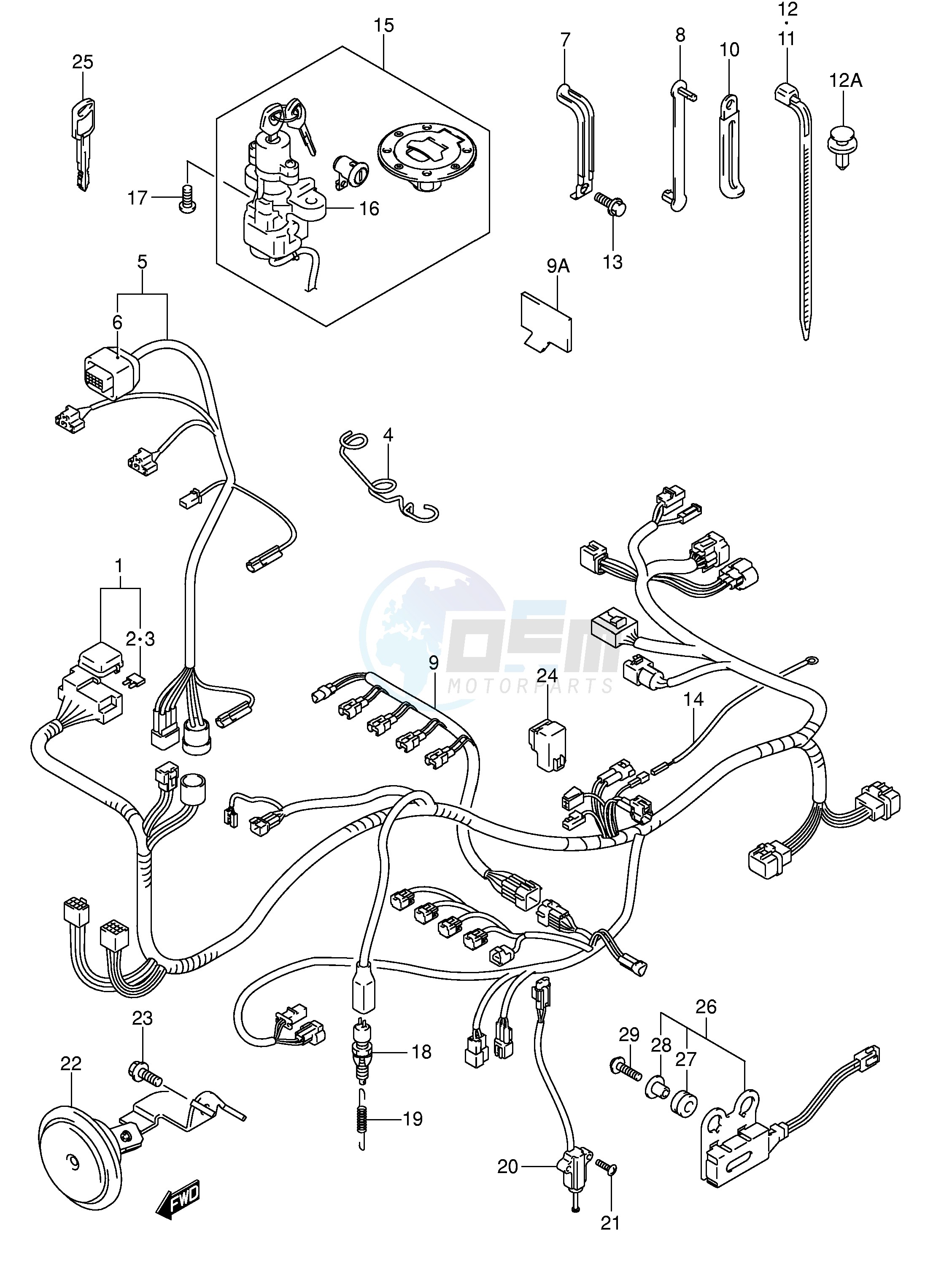 WIRING HARNESS (MODEL K1) image