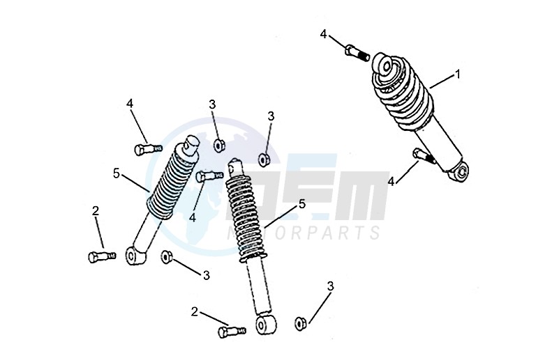 Front/rear shock absorber image