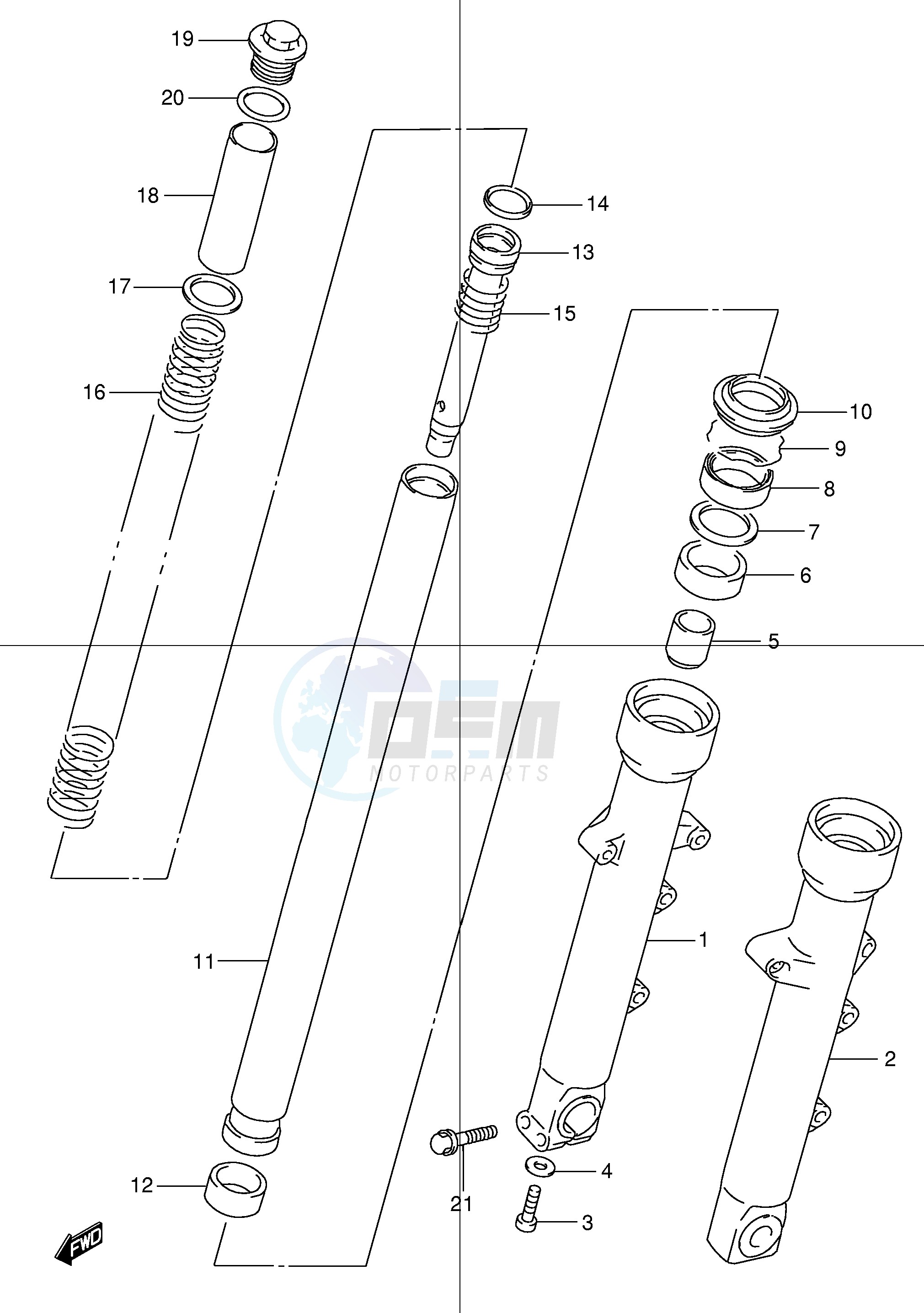 FRONT FORK DAMPER blueprint