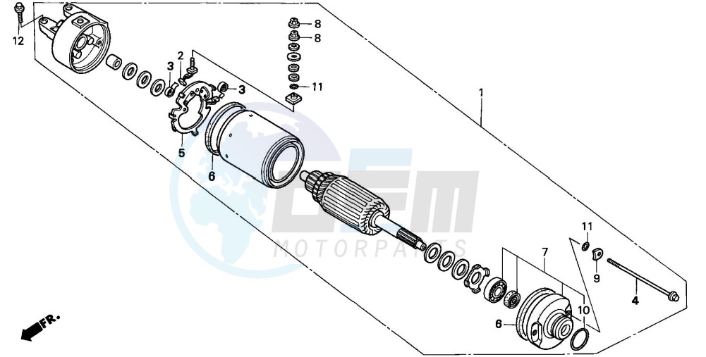 STARTING MOTOR image