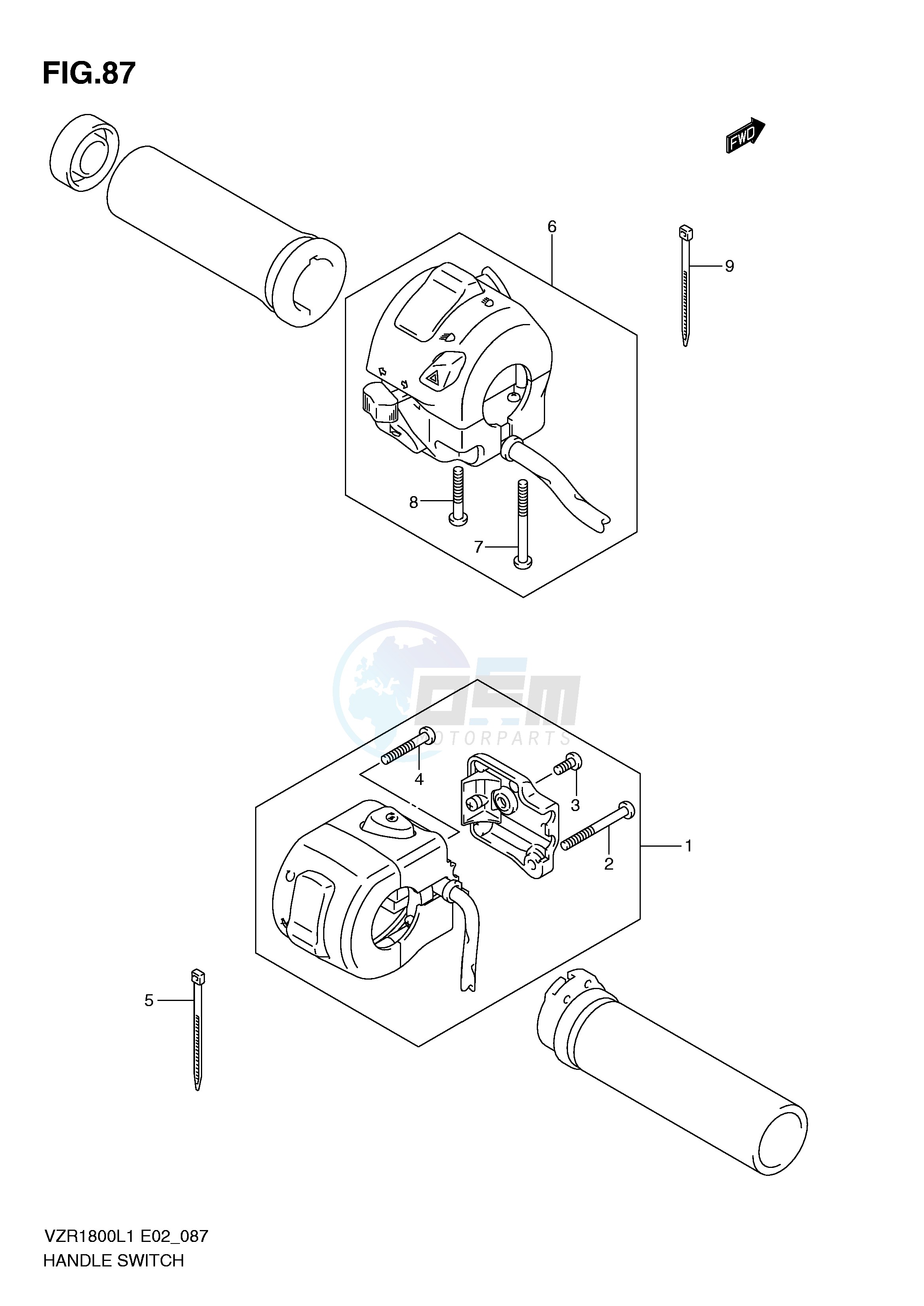 HANDLE SWITCH (VZR1800L1 E51) image