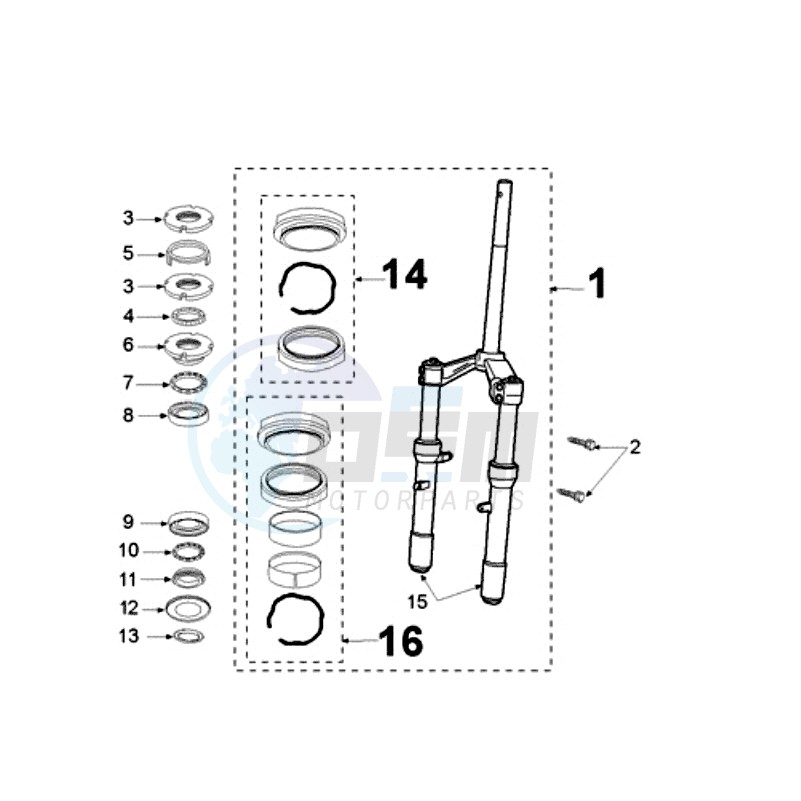 FRONT FORK / STEERINGHEAD 8 image