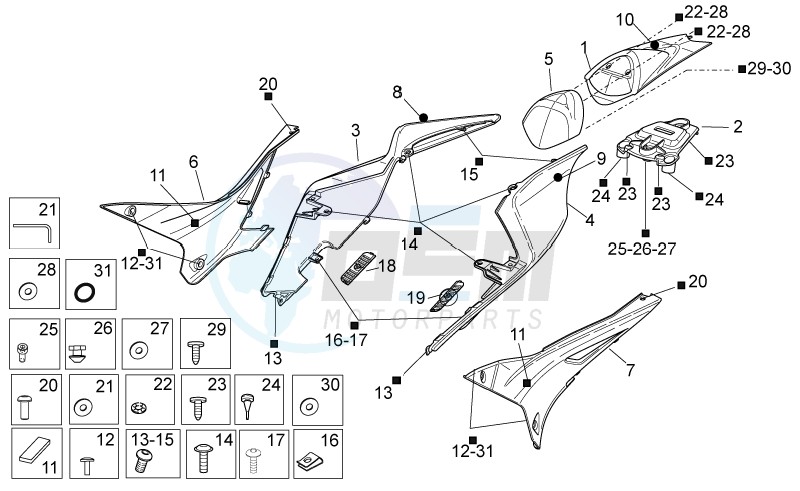 Rear body I blueprint