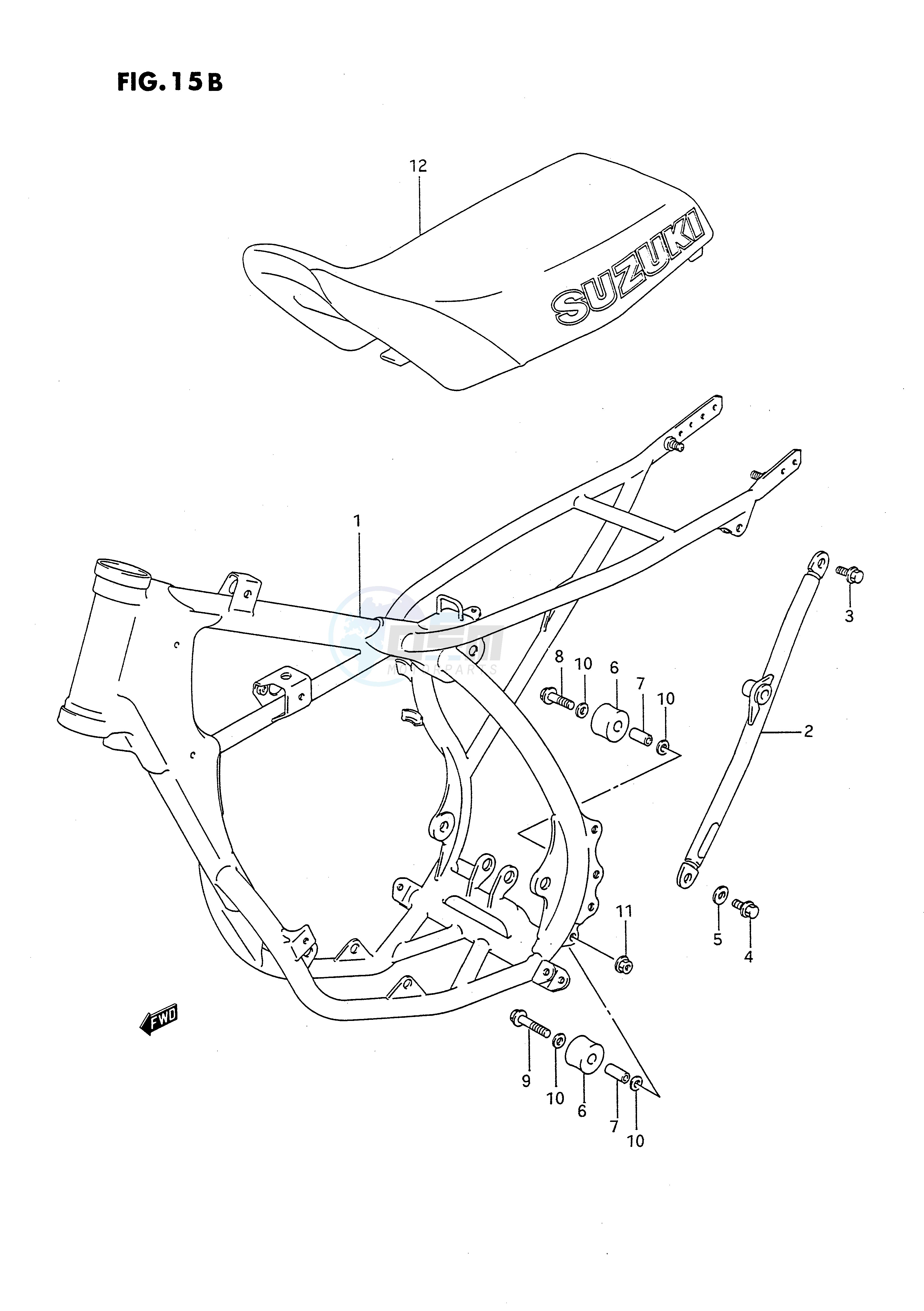 FRAME - SEAT (MODEL M N) blueprint