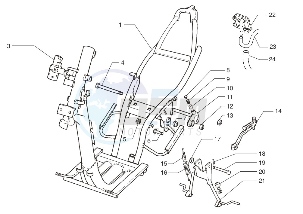 Chassis-Central stand blueprint