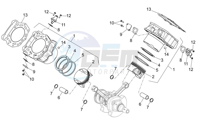 Cylinder with piston image