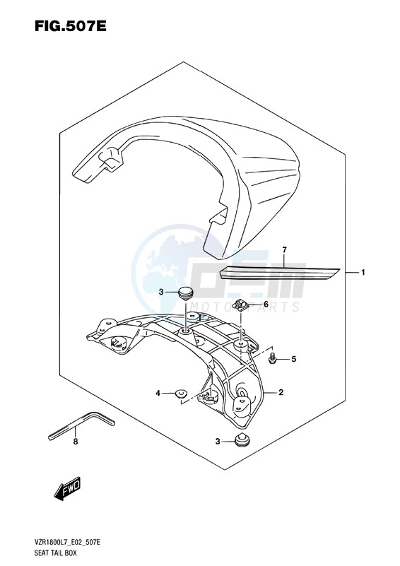 SEAT TAIL BOX (FOR BBD) image