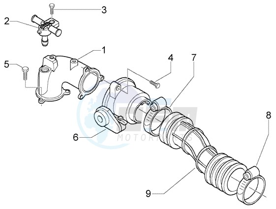 Union Pipe-Throttle Body-Injector blueprint
