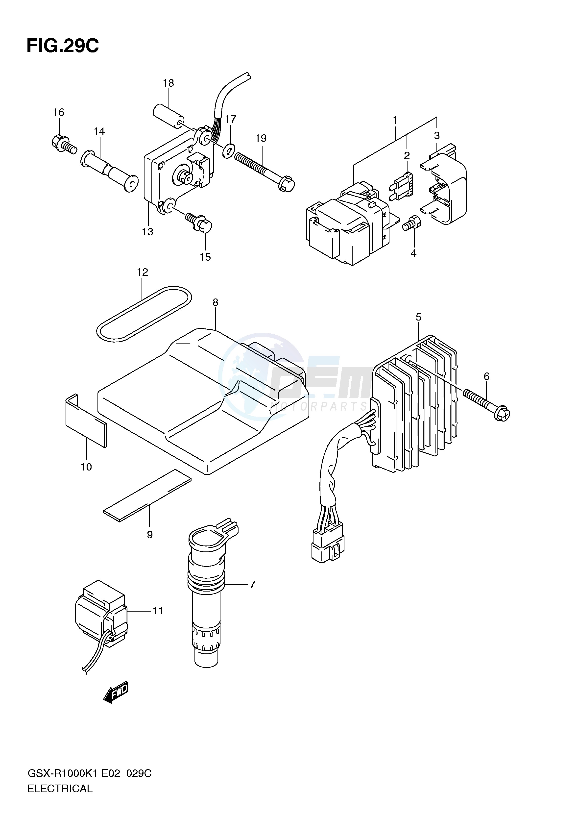 ELECTRICAL (GSX-R1000K1 P37) blueprint