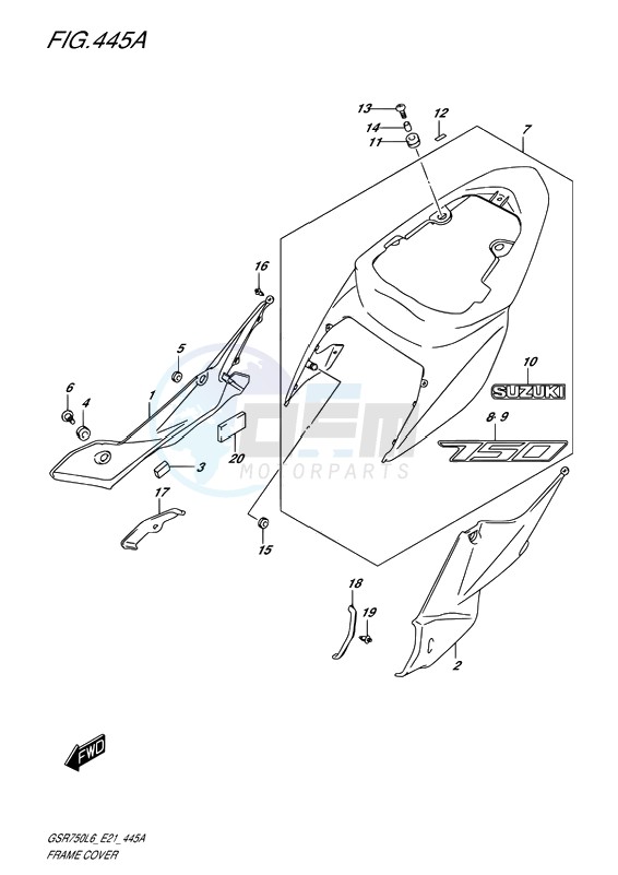 FRAME COVER (FOR YKV,AJX) image