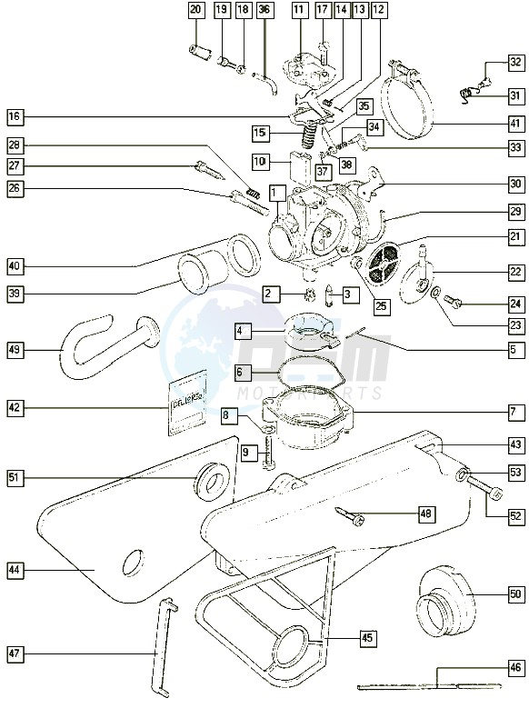 Carburettor-intake silencer image