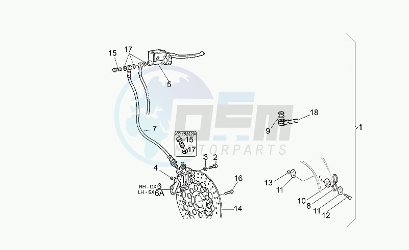 Optional front brake system blueprint