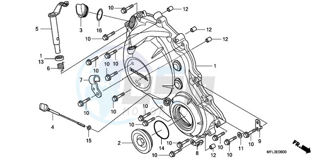 RIGHT CRANKCASE COVER image