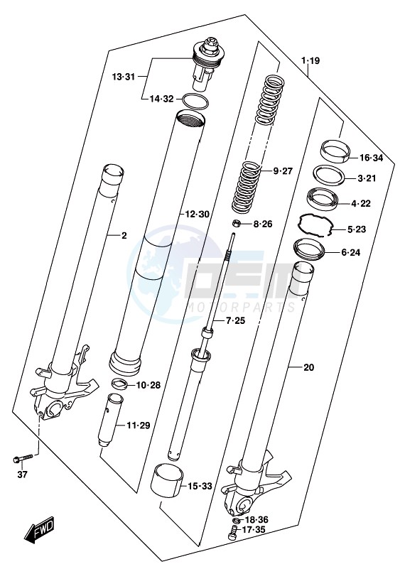 FRONT FORK DAMPER (GSX-S1000AL8 E21) image