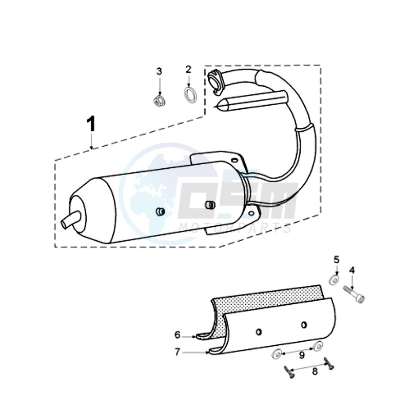 EXHAUST (WITH COVER 2 HOLES) image
