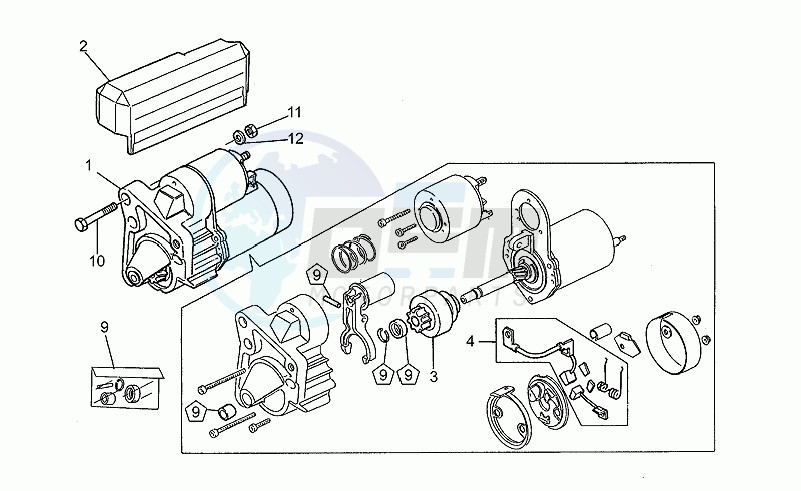 Valeo starter motor blueprint