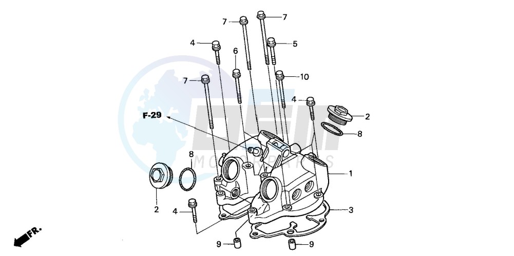 CYLINDER HEAD COVER blueprint