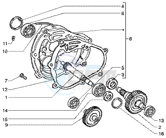 Rear wheel shaft image