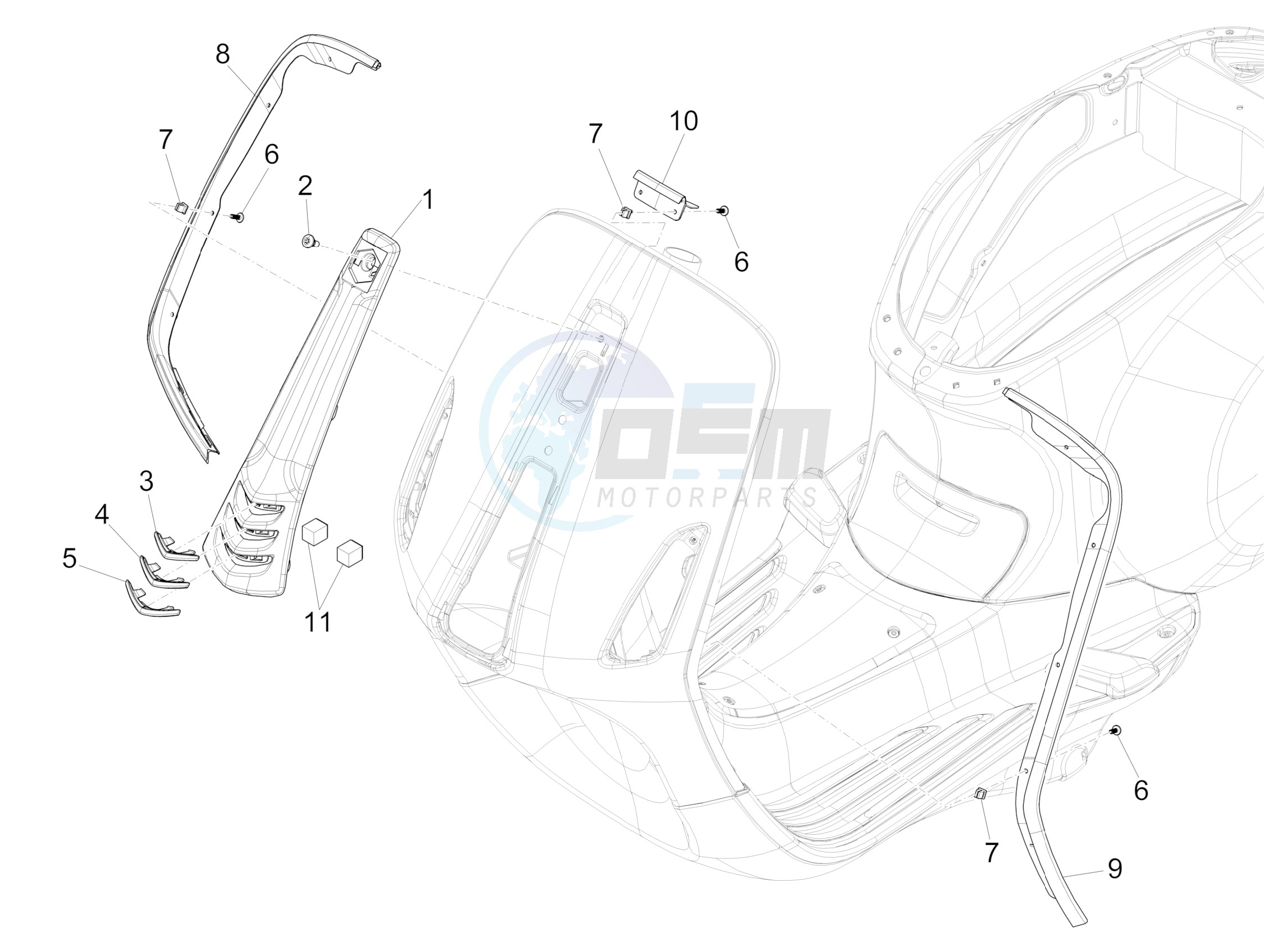 Front shield blueprint