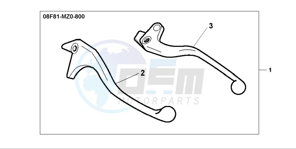 CHROME LEVER KIT image