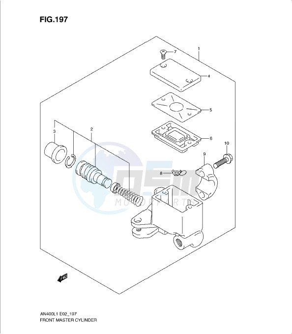 FRONT MASTER CYLINDER (AN400ZAL1 E2) image