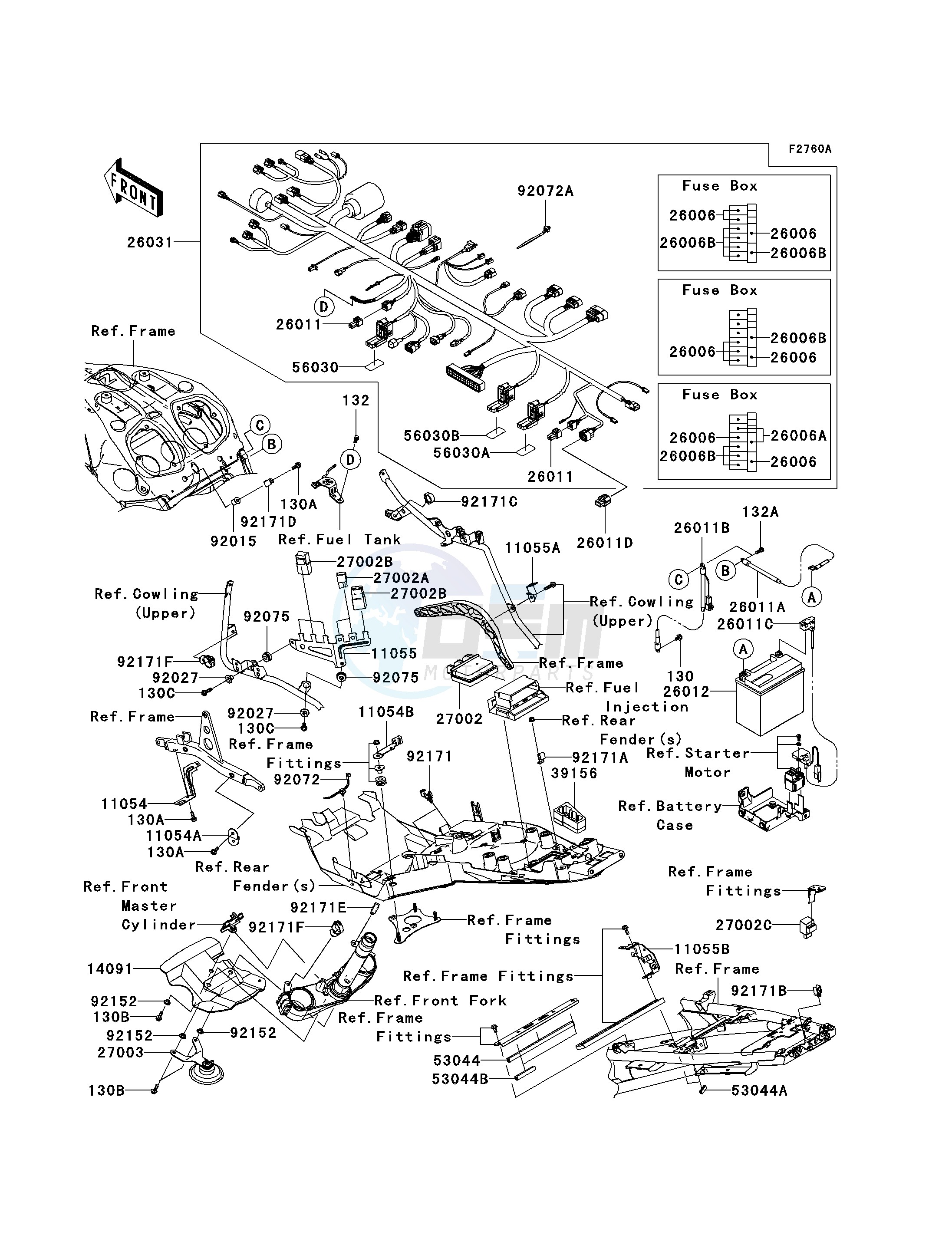 CHASSIS ELECTRICAL EQUIPMENT -- B9F- - blueprint