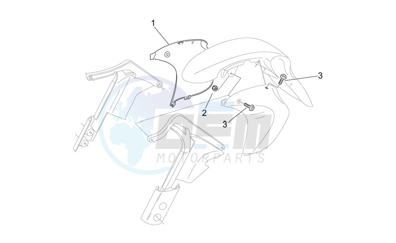 Front body - RH Sleeves protection blueprint