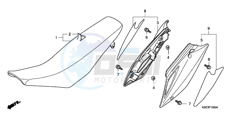 SEAT/ SIDE COVER blueprint