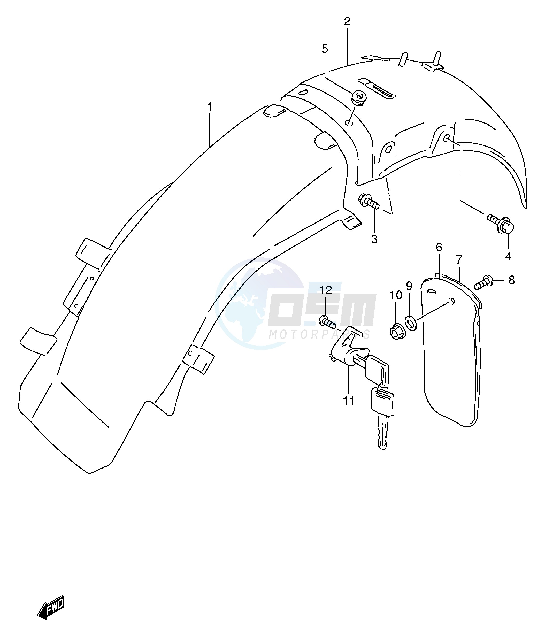 REAR FENDER (MODEL Y K1) image