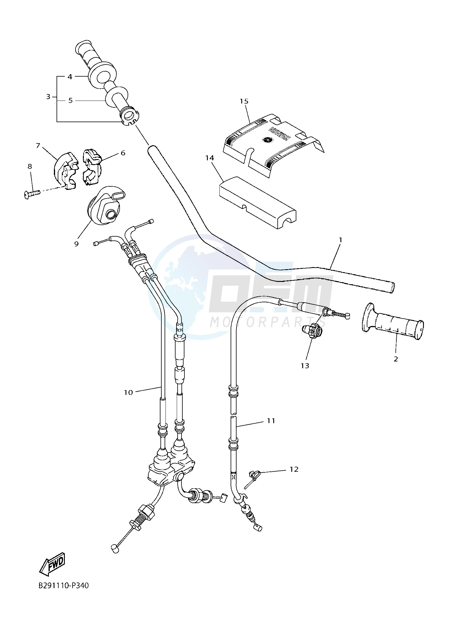 STEERING HANDLE & CABLE image