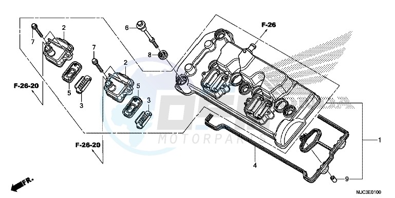 CYLINDER HEAD COVER blueprint