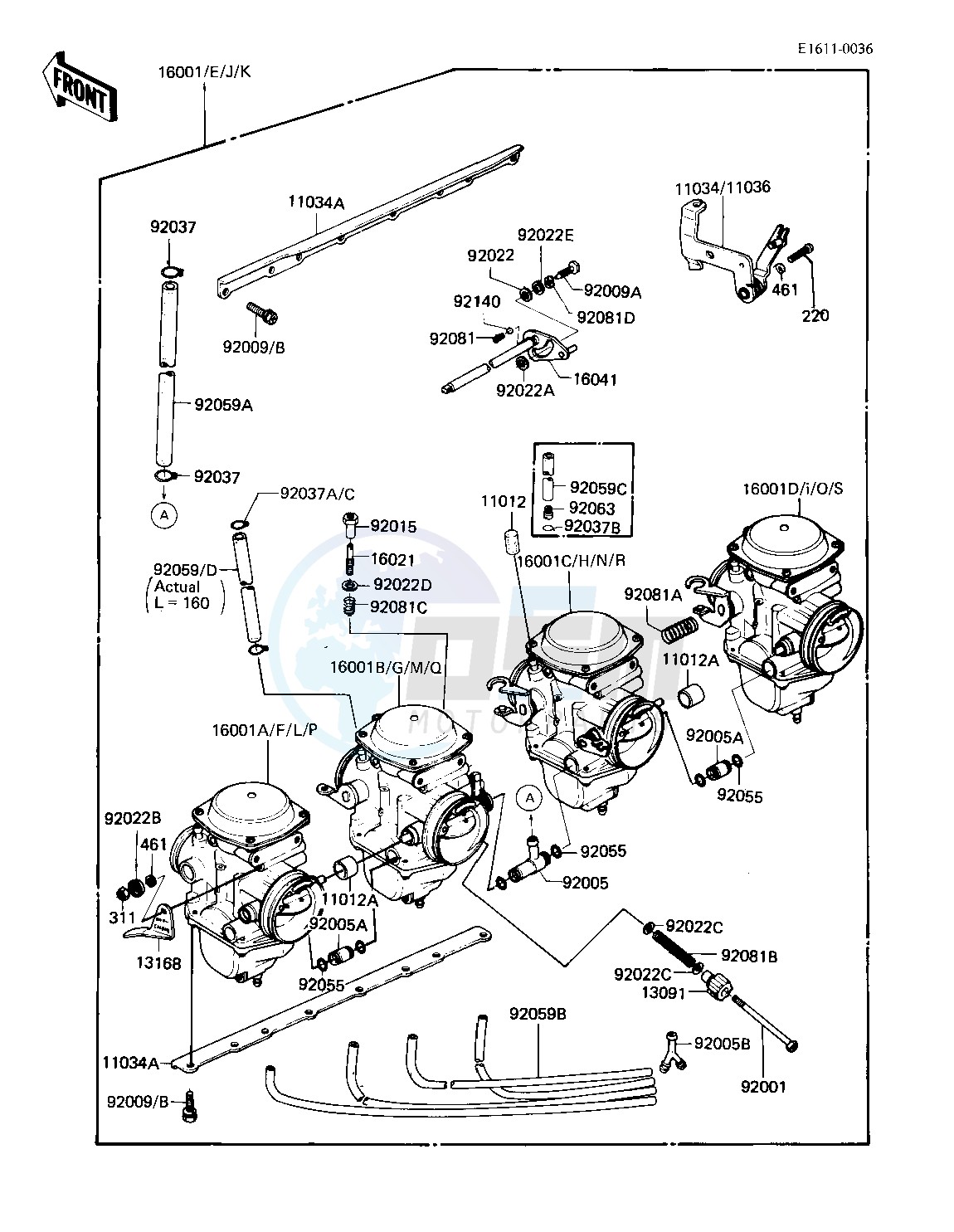 CARBURETOR ASSY   -- 81 -82 KZ750-E2_E3- - blueprint